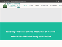 Tablet Screenshot of potenciaciondetalentos.cl